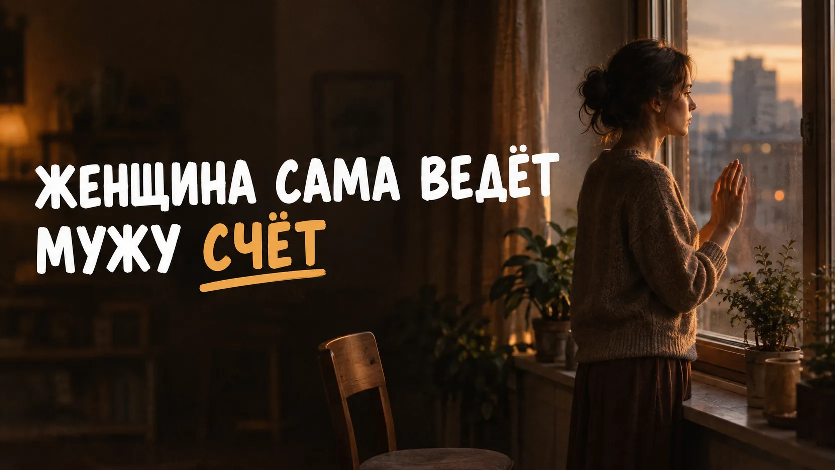 Женщина ждёт спасибо от мужа и не замечает, что выставила ему счёт