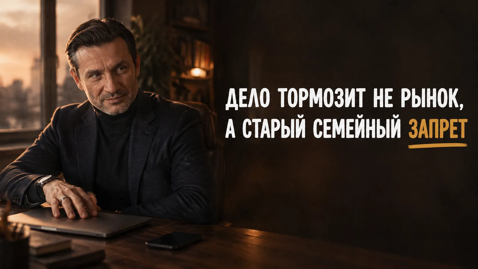 Мужчина тормозит собственный бизнес, потому что боится обогнать отца
